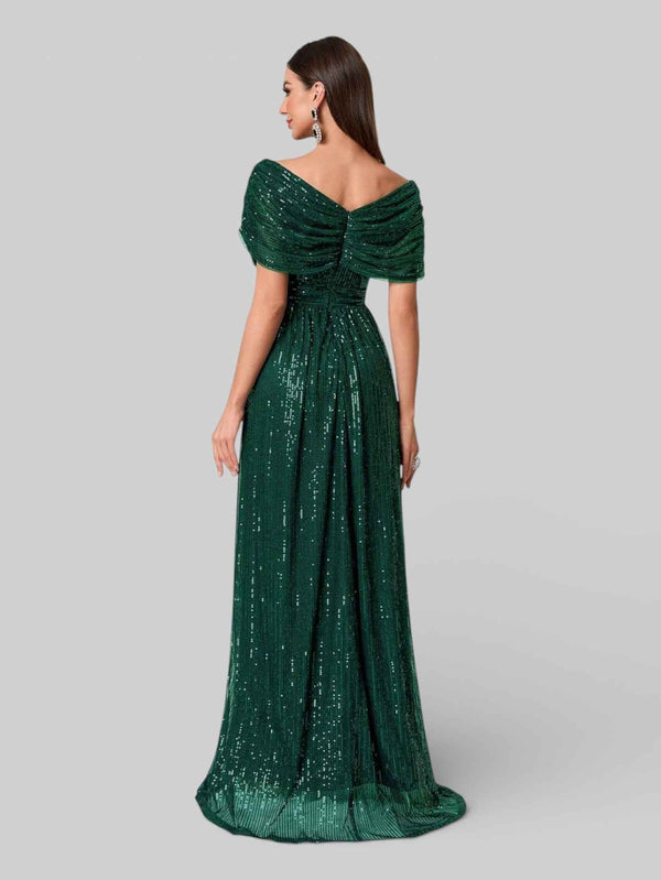 Vestido de Festa Longo de Luxo Paetê Prestige