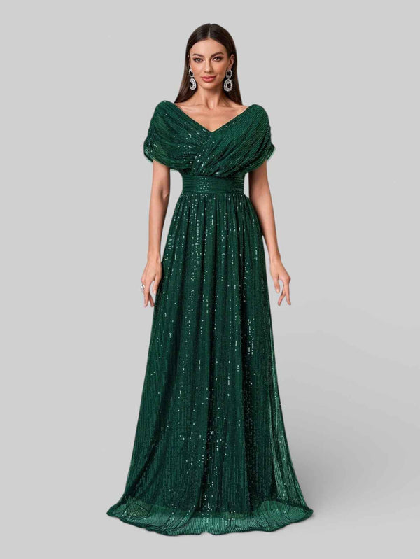 Vestido de Festa Longo de Luxo Paetê Prestige