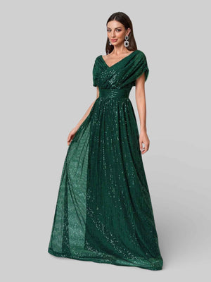 Vestido de Festa Longo de Luxo Paetê Prestige