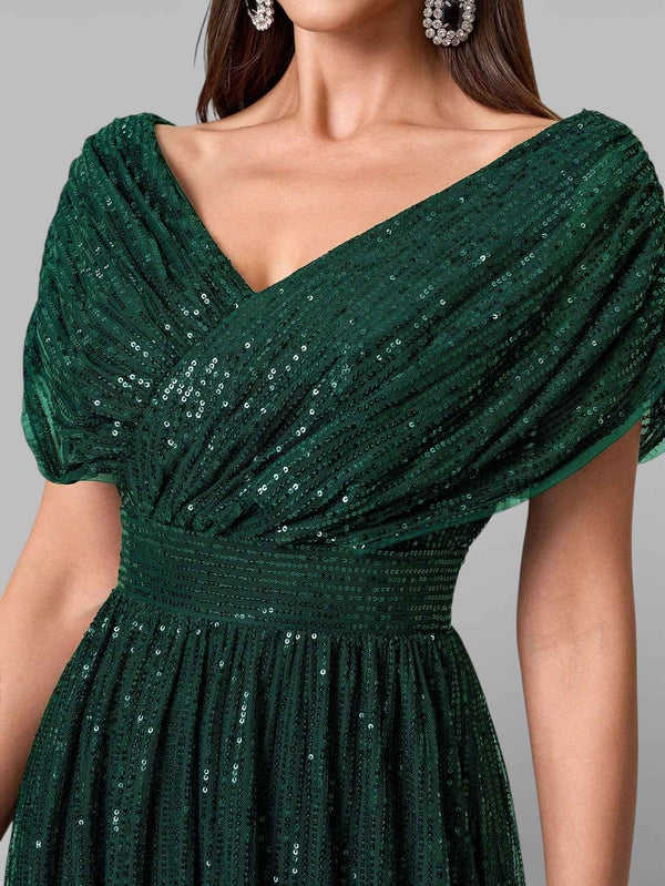 Vestido de Festa Longo de Luxo Paetê Prestige
