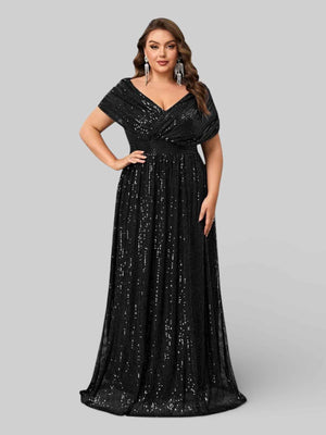 Vestido de Festa Longo de Luxo Paetê Prestige