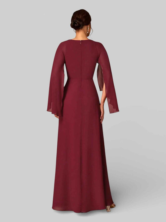 Vestido de Festa Mãe do Noiva com Apliques Forever
