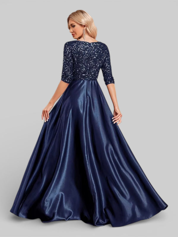 Vestido de Festa Manga Longa Lantejoulas Carmem - Aurea Dress