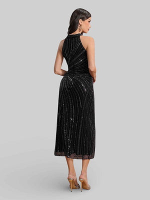 Vestido de Festa Midi Super Luxo Genova