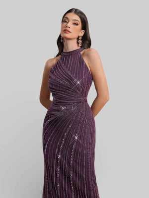 Vestido de Festa Midi Super Luxo Genova