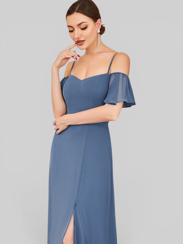 Vestido de Festa Plus Size Ombro a Ombro com Alças Lovissa