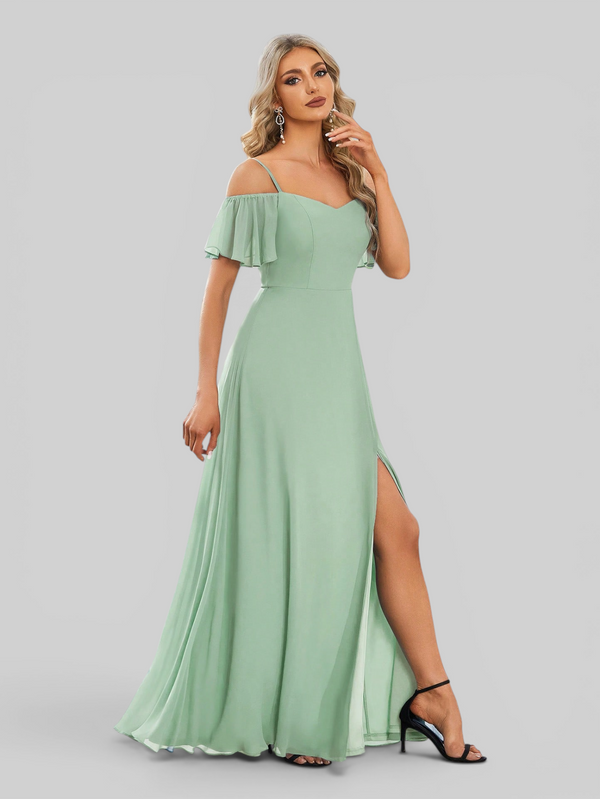 Vestido de Festa Plus Size Ombro a Ombro com Alças Lovissa