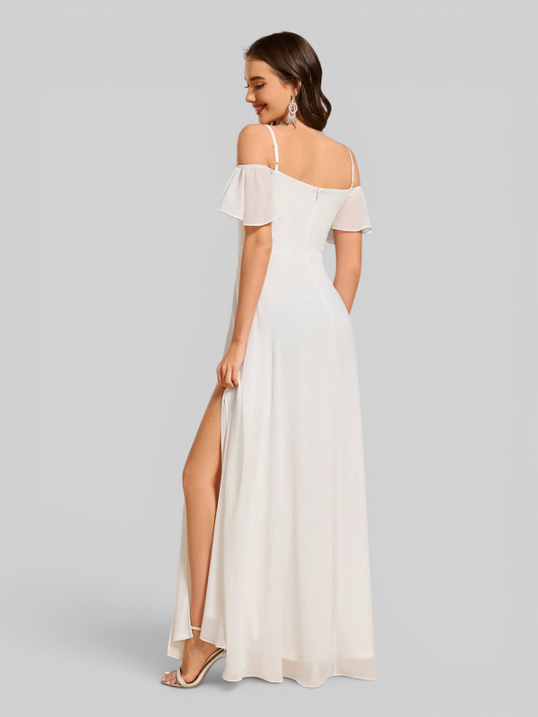 Vestido de Festa Plus Size Ombro a Ombro com Alças Lovissa