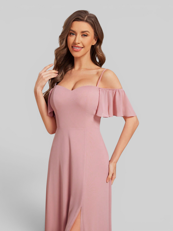 Vestido de Festa Plus Size Ombro a Ombro com Alças Lovissa