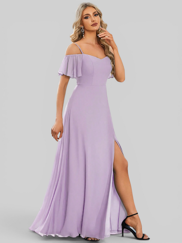 Vestido de Festa Plus Size Ombro a Ombro com Alças Lovissa