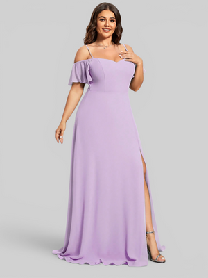 Vestido de Festa Plus Size Ombro a Ombro com Alças Lovissa
