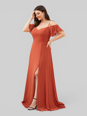 Vestido de Festa Plus Size Ombro a Ombro com Alças Lovissa