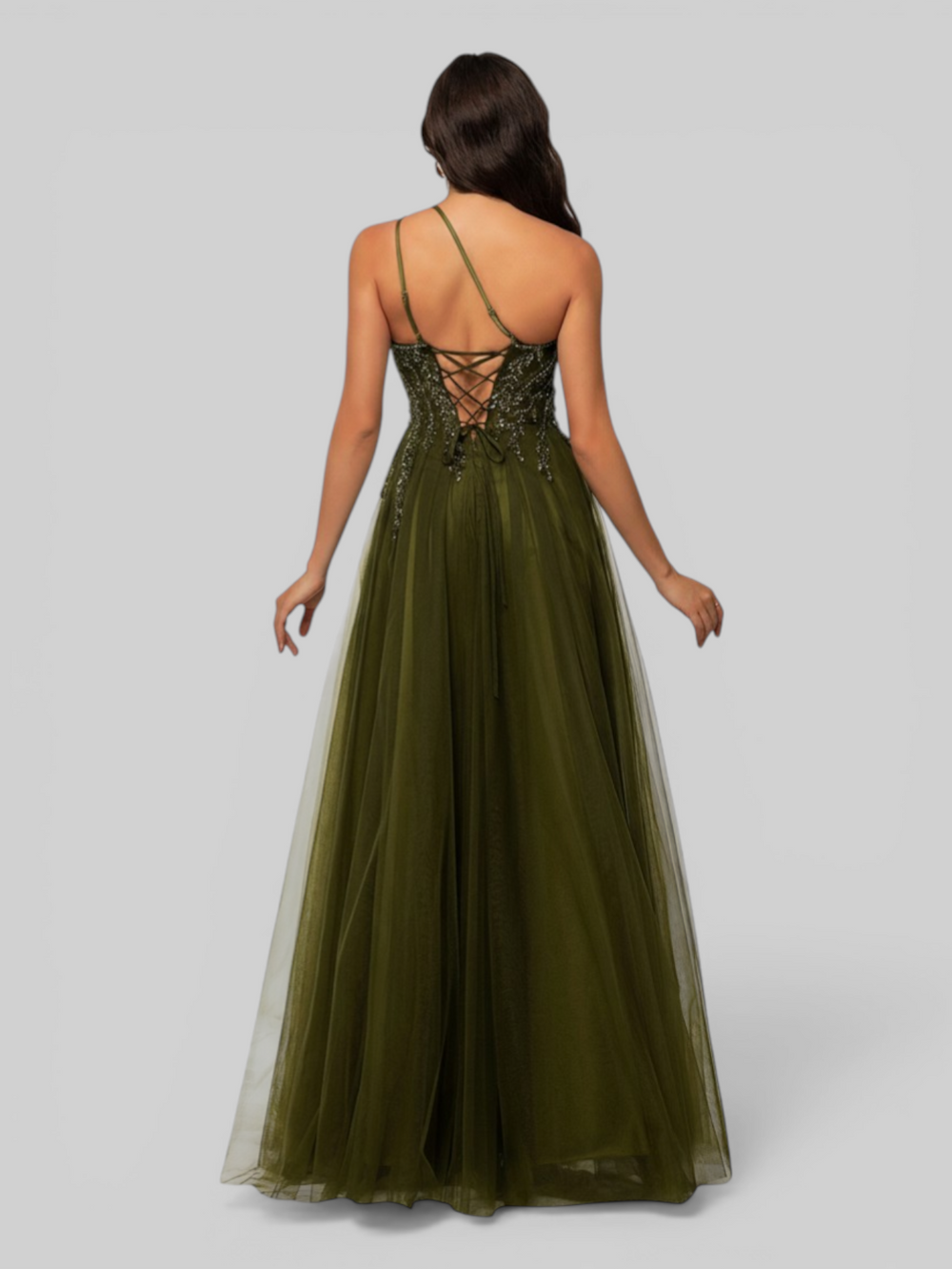 Vestido de Festa Super Luxo com Apliques Dubai