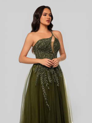 Vestido de Festa Super Luxo com Apliques Dubai