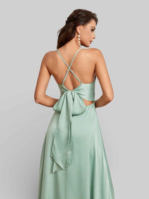 Vestido de Festa Trançado com Laço Livina