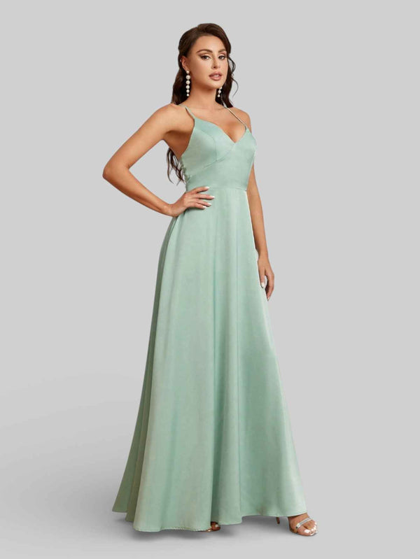 Vestido de Festa Trançado com Laço Livina