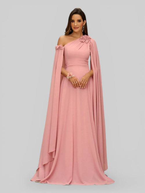 Vestido de Festa com Capa Aurea Dress New - Aurea Dress