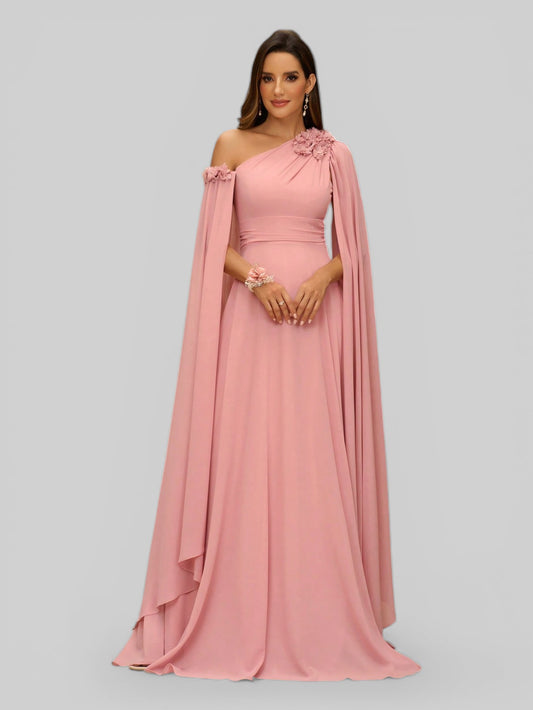 Vestido de Festa com Capa Aurea Dress New - Aurea Dress