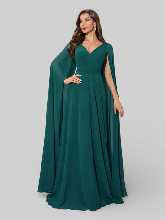 Vestido de Festa com Capa Dupla Aurea Dress - Aurea Dress