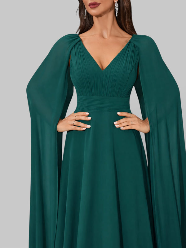 Vestido de Festa com Capa Dupla Aurea Dress - Aurea Dress