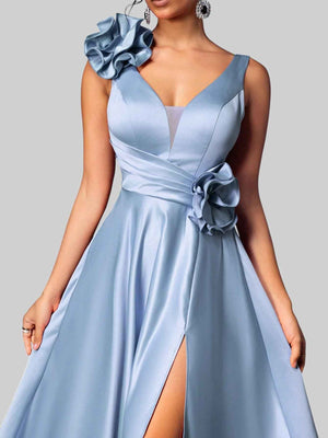 Vestido de Festa com Flores Premium Genebra