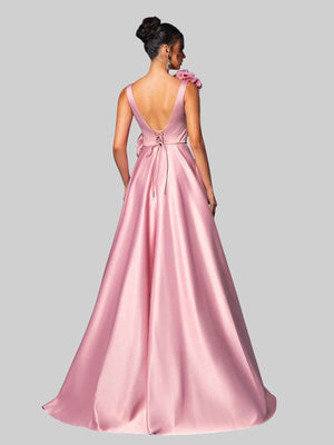 Vestido de Festa com Flores Premium Genebra
