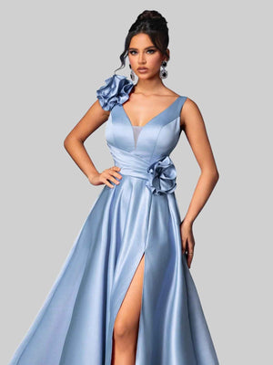 Vestido de Festa com Flores Premium Genebra