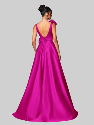 Vestido de Festa com Flores Premium Genebra
