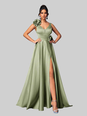 Vestido de Festa com Flores Premium Genebra