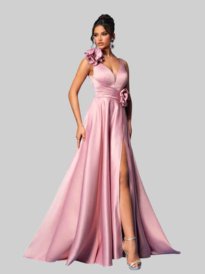 Vestido de Festa com Flores Premium Genebra