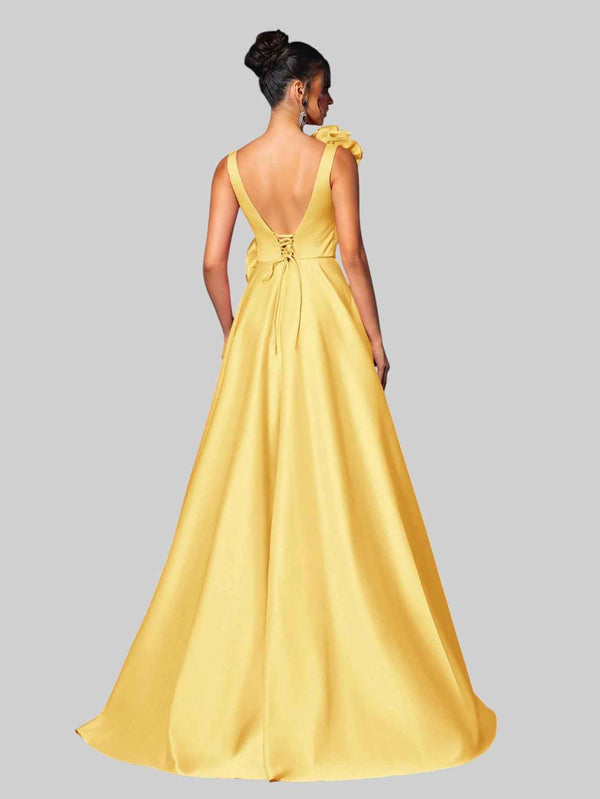 Vestido de Festa com Flores Premium Genebra