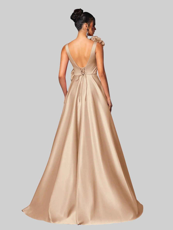 Vestido de Festa com Flores Premium Genebra