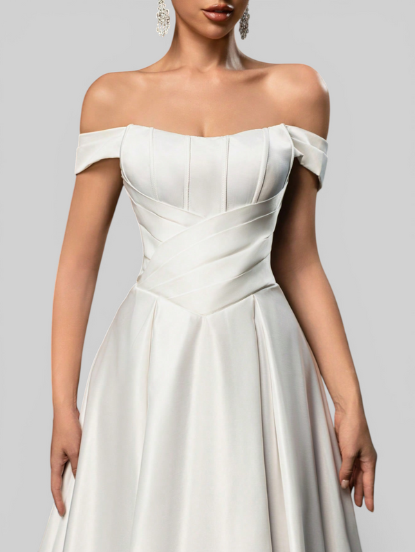 Vestido de Noiva Ombro a Ombro Corpete Legacy