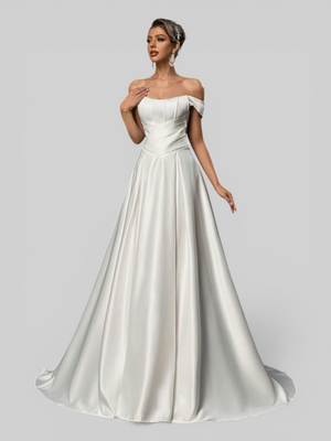 Vestido de Noiva Ombro a Ombro Corpete Legacy