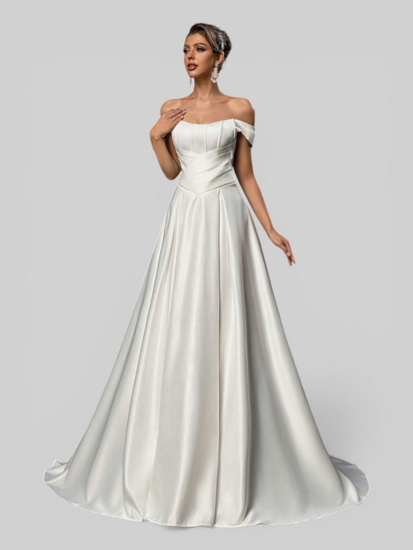 Vestido de Noiva Ombro a Ombro Corpete Legacy