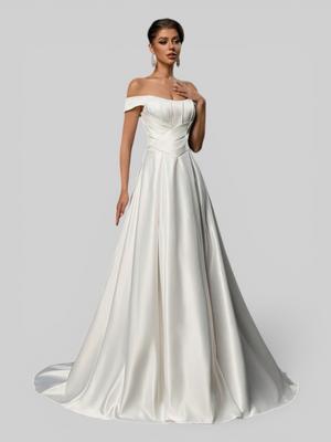 Vestido de Noiva Ombro a Ombro Corpete Legacy