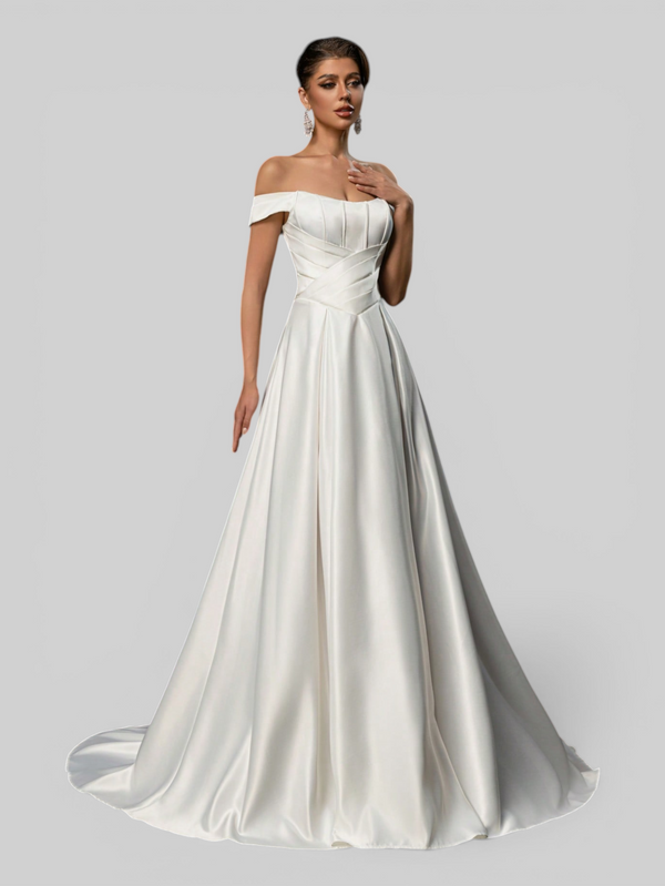 Vestido de Noiva Ombro a Ombro Corpete Legacy
