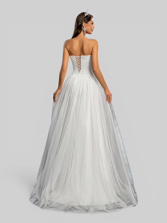 Vestido de Noiva com Bordado e Apliques Annie