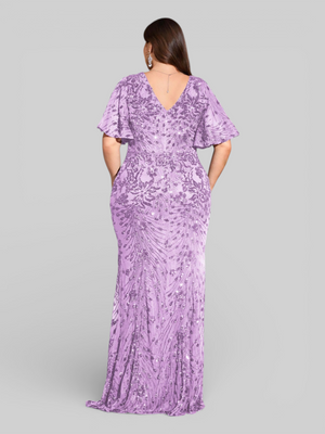 Vestido de Festa Plus Size Paetê Zanetti