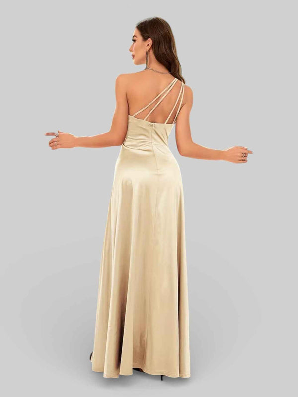 Vestido de Festa Alça Única Juliana com Fenda