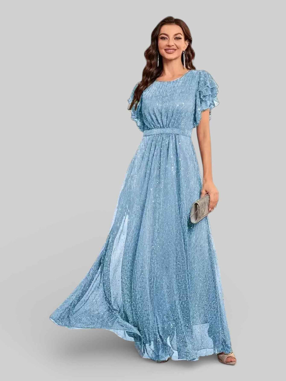 Vestido de Festa com Apliques Noruega