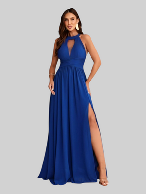 Vestido de Festa Longo Gola Halter Antonietta