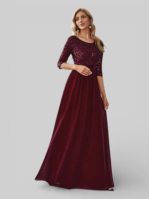 Vestido de Festa Plus Size Manga Longa Dallas - Aurea Dress