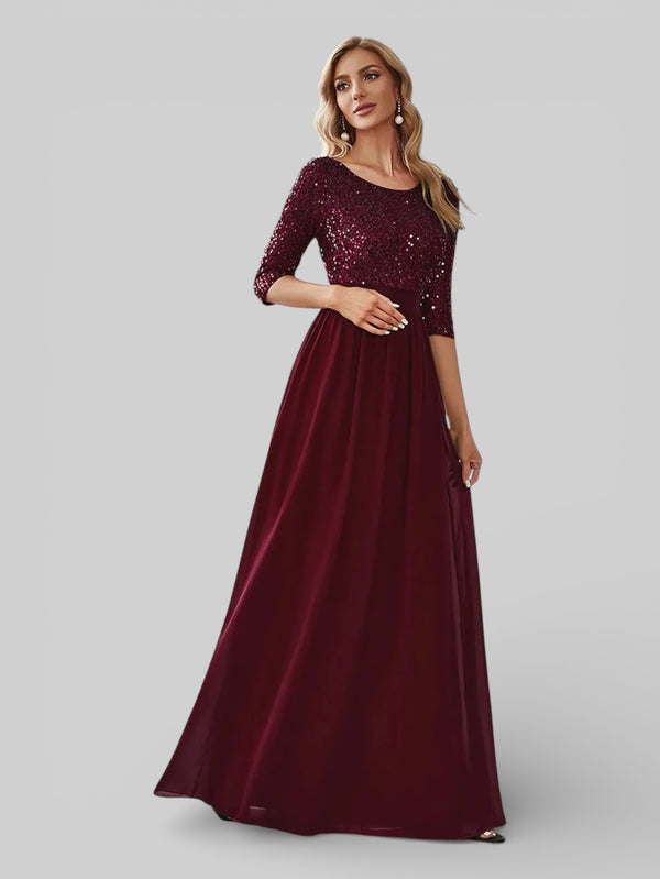 Vestido de Festa Plus Size Manga Longa Dallas - Aurea Dress