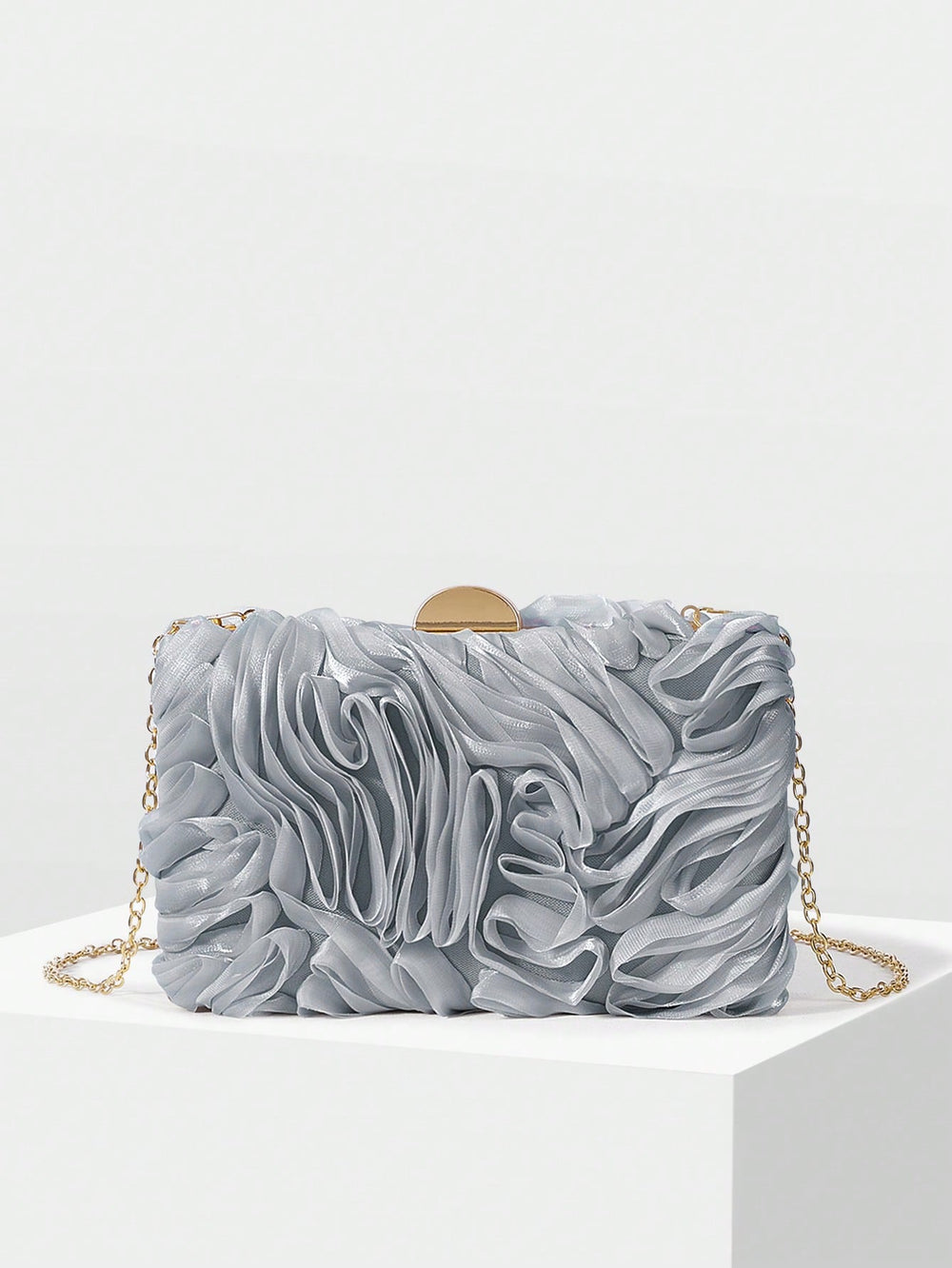 Bolsa de Festa Clutch de Luxo Franzido Paris - Aurea Dress