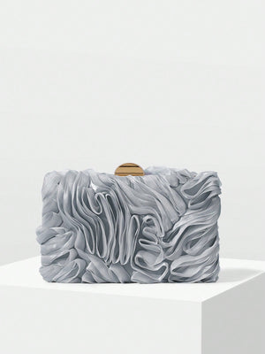 Bolsa de Festa Clutch de Luxo Franzido Paris - Aurea Dress