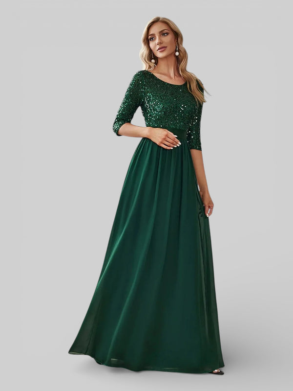 Vestido de Festa Plus Size Manga Longa Dallas - Aurea Dress