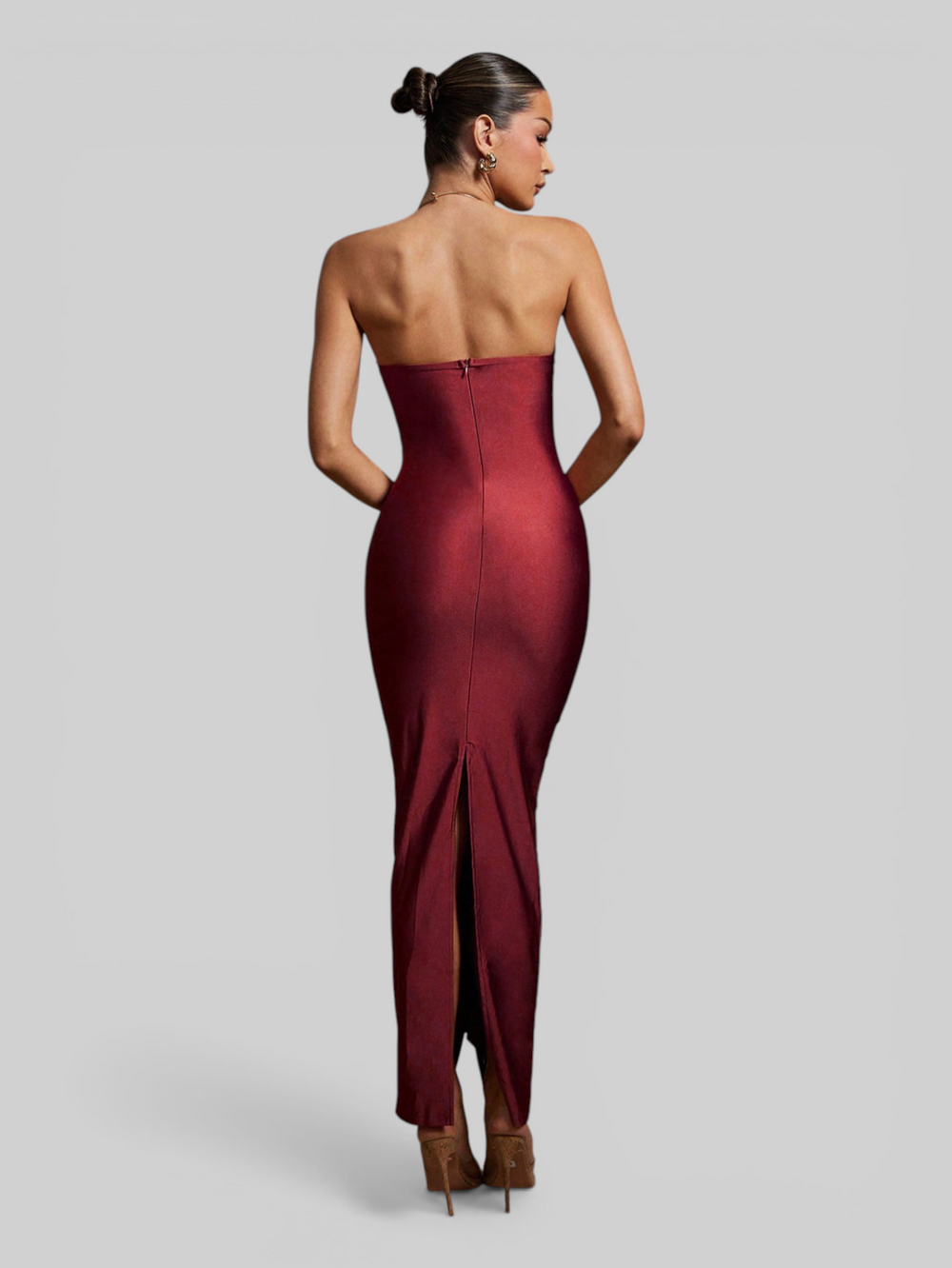 Vestido de Festa Longo Franjas em Ondas Cannes