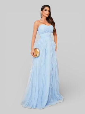 Vestido de Festa Tomara que Caia Camadas Cascata - Aurea Dress