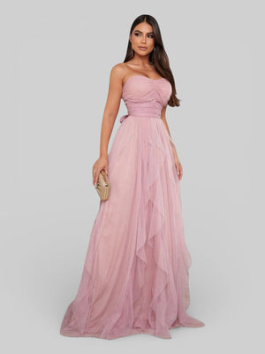 Vestido de Festa Tomara que Caia Camadas Cascata - Aurea Dress